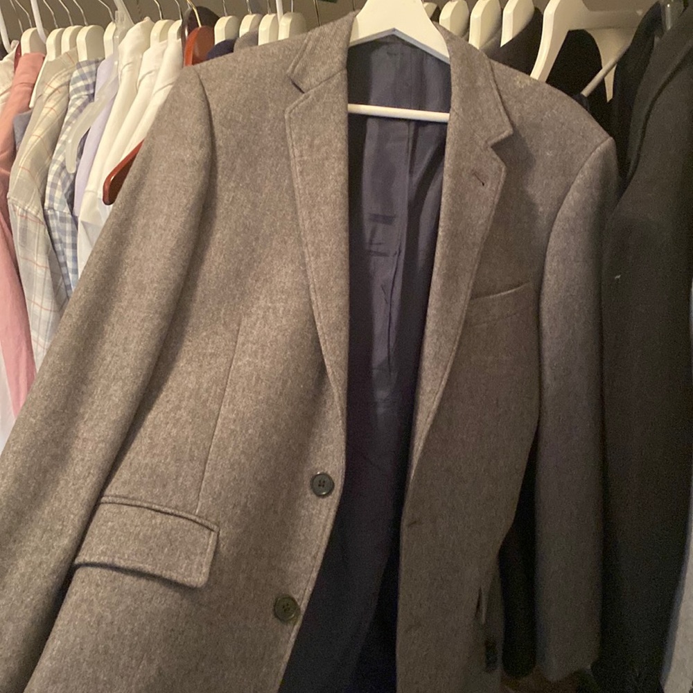 J Crew Grey Patch Blazer 38R